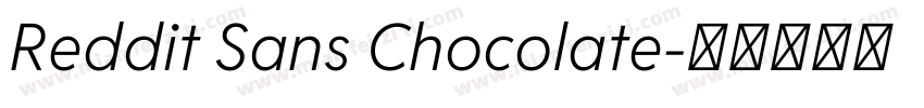 Reddit Sans Chocolate字体转换